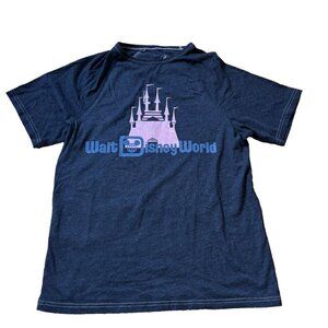 Walt Disney World Cinderella Castle Rose Gold Gray T-Shirt Small Disney Parks